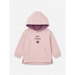 Sudadera rosa pastel con...
