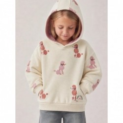 Sudadera de niña cruda con...
