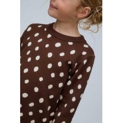 Jersey de niña marrón de...