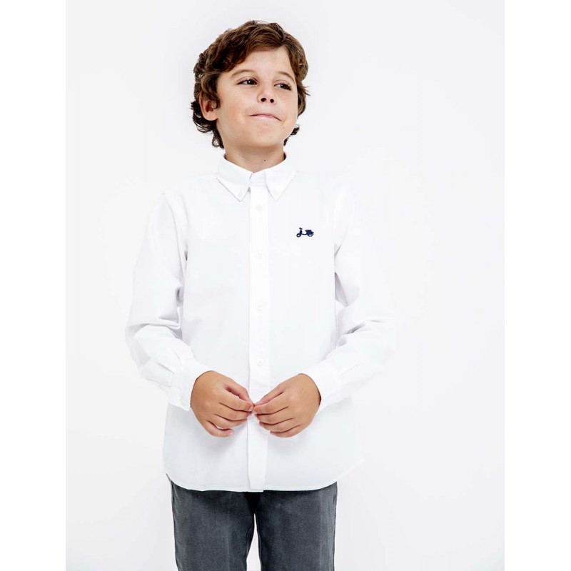 CAMISA OXFORD BLANCA SCOTTA